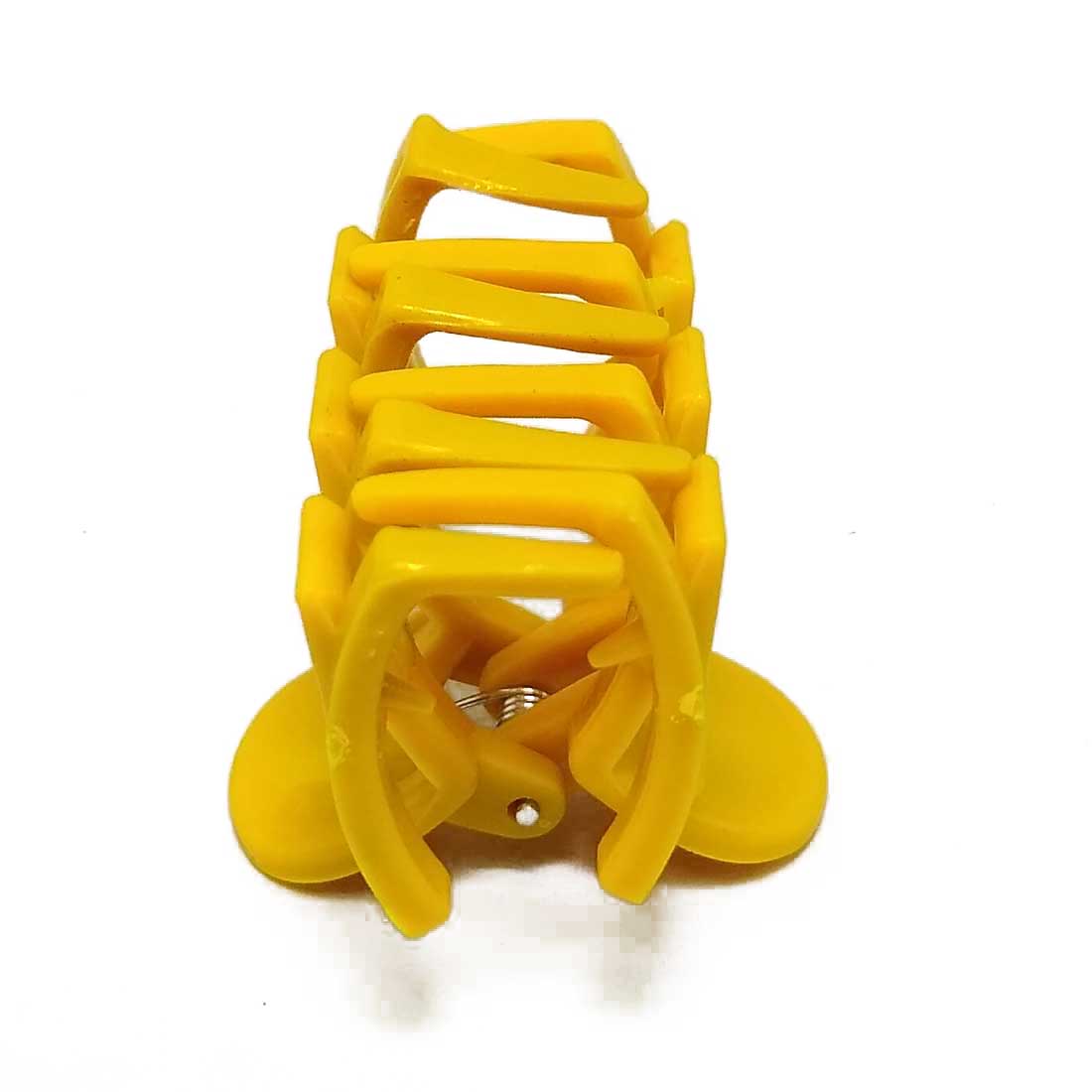 Anokhi ADA Zig-Zag Hair Clutcher for Girls and Women (One Hair Clutcher, Yellow) -C-29