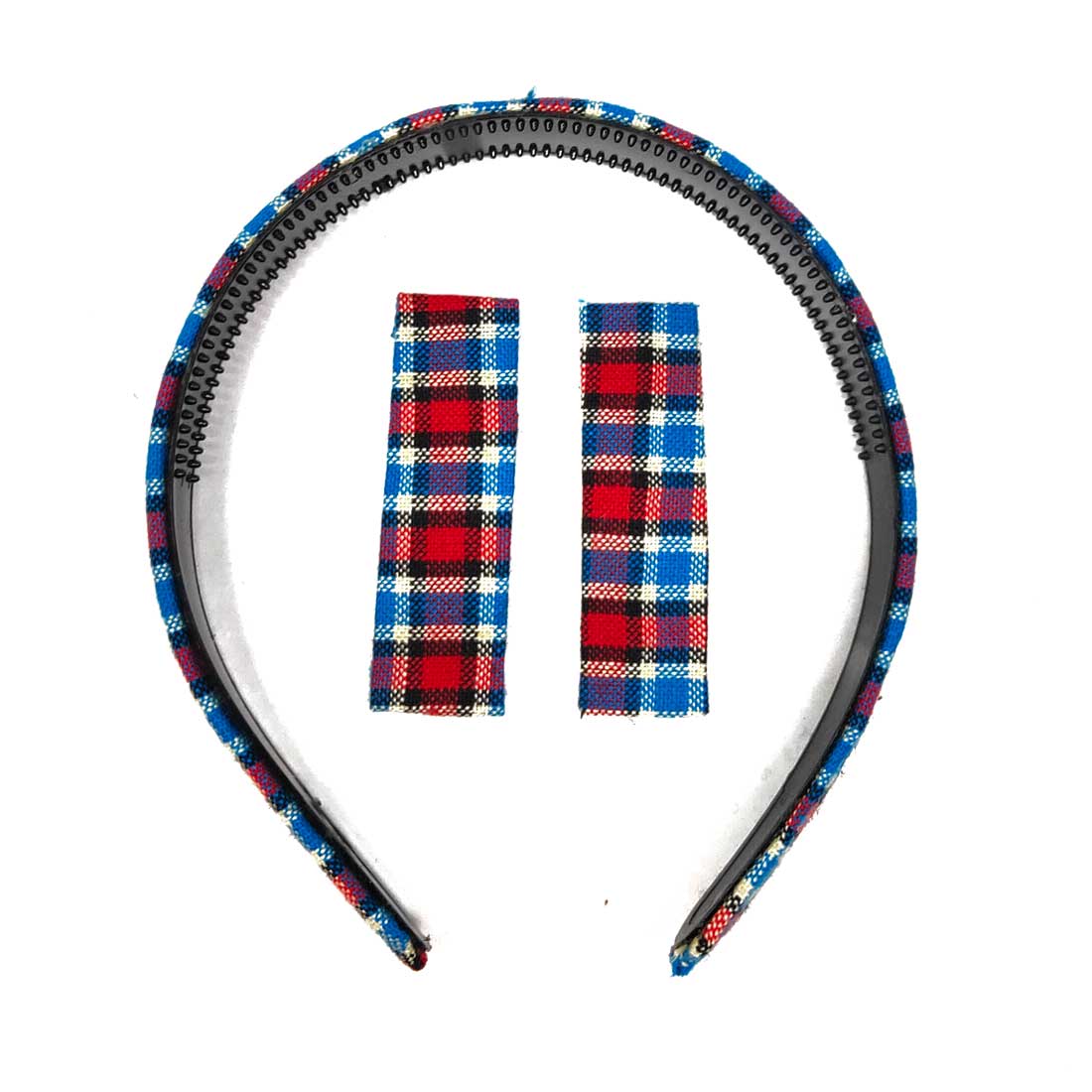 Anokhi Ada Handmade Fabric on Plastic Hairbands / Headbands for Kids and Girls (Multi-Colour, Pack of 1) - 09-09H