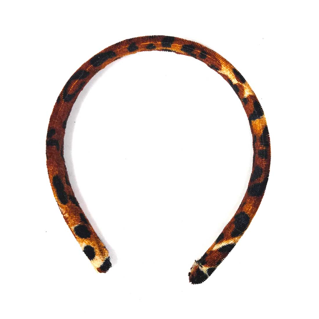 Anokhi Ada Velvet on Plastic Hairbands / Headbands for Kids and Girls (Orange, Pack of 1) - 09-12H