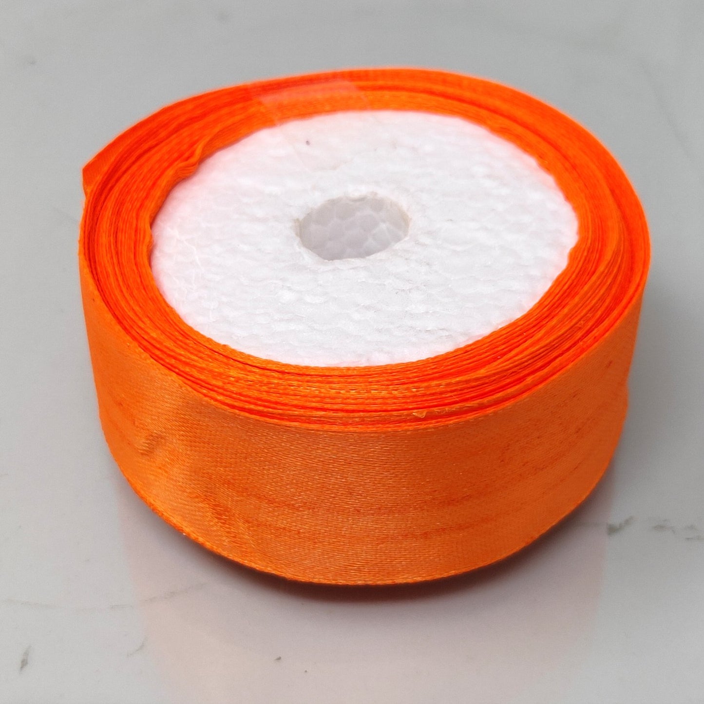 25mm (1 inch) Orange Satin Ribbon (005-a)