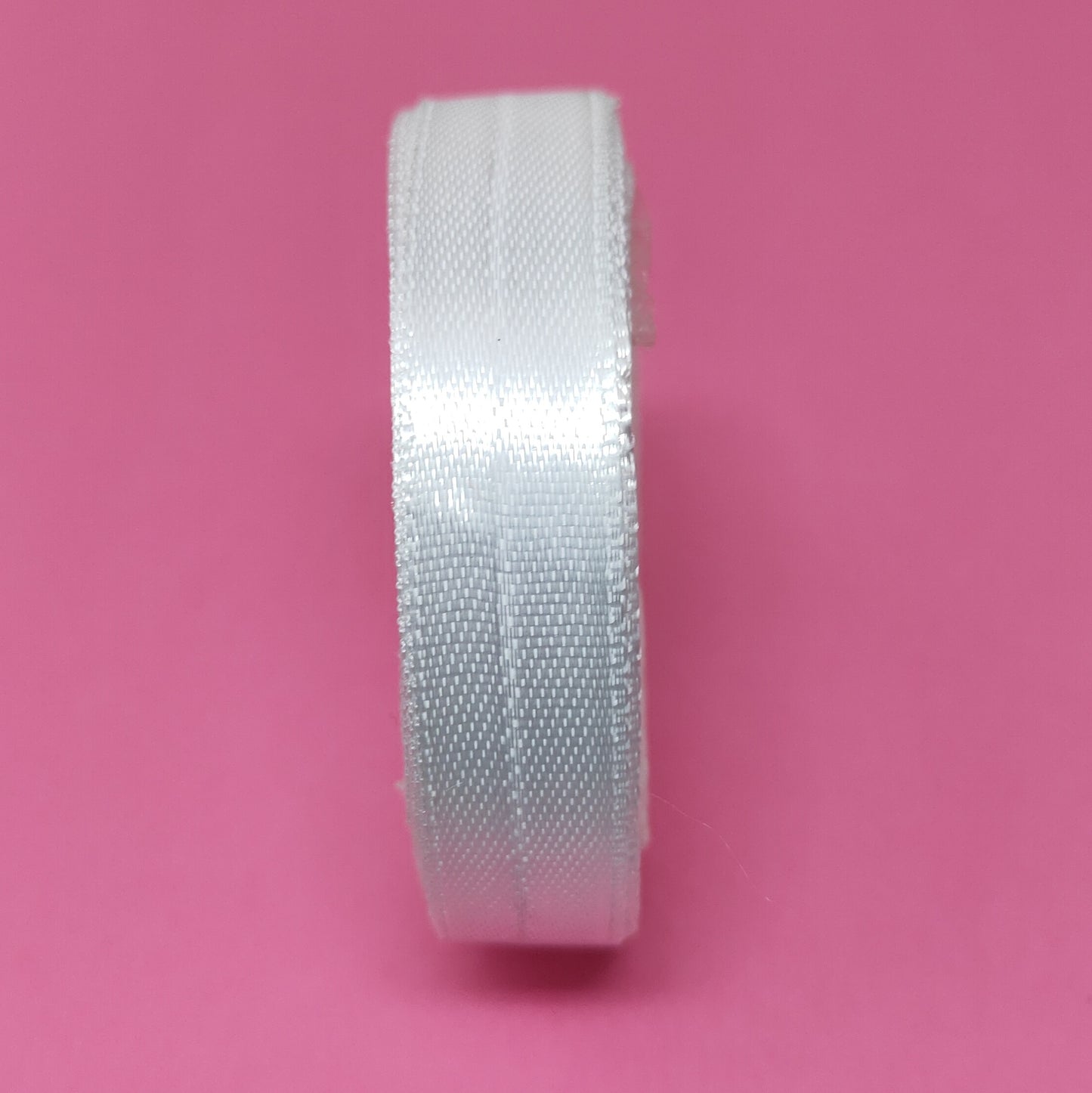12.5 mm (Half Inch) White Satin Ribbon (017)