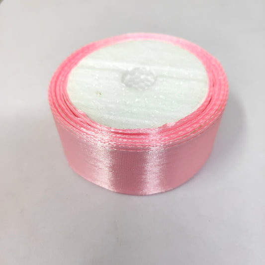 25mm (1 inch) Pink Satin Ribbon (005)