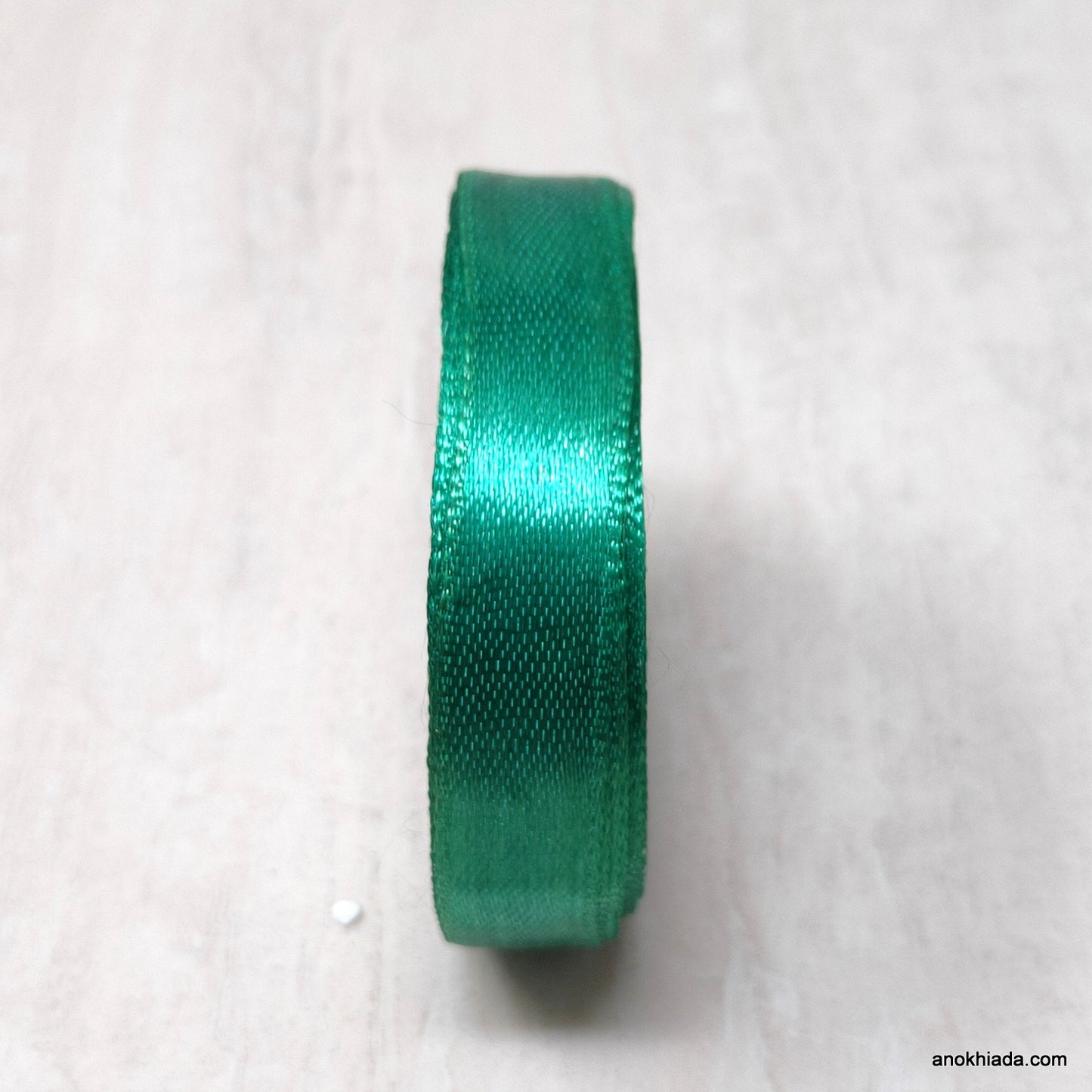 1/2 Inch (12.5 mm) Dark Green Satin Ribbon (032)