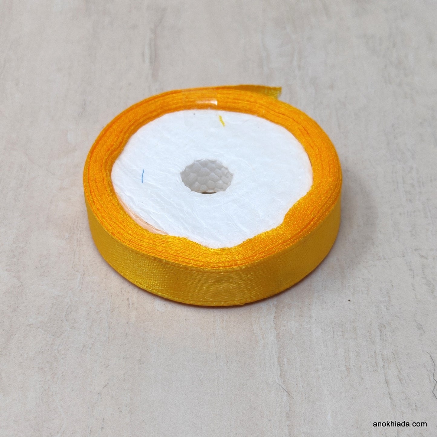 1/2 Inch (12.5 mm) Orange Satin Ribbon (033)
