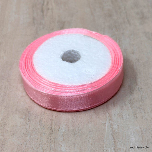 1/2 Inch (12.5 mm) Pink Satin Ribbon (035)