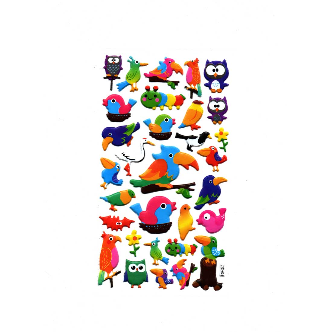 Birds in Various Size Stickers-1