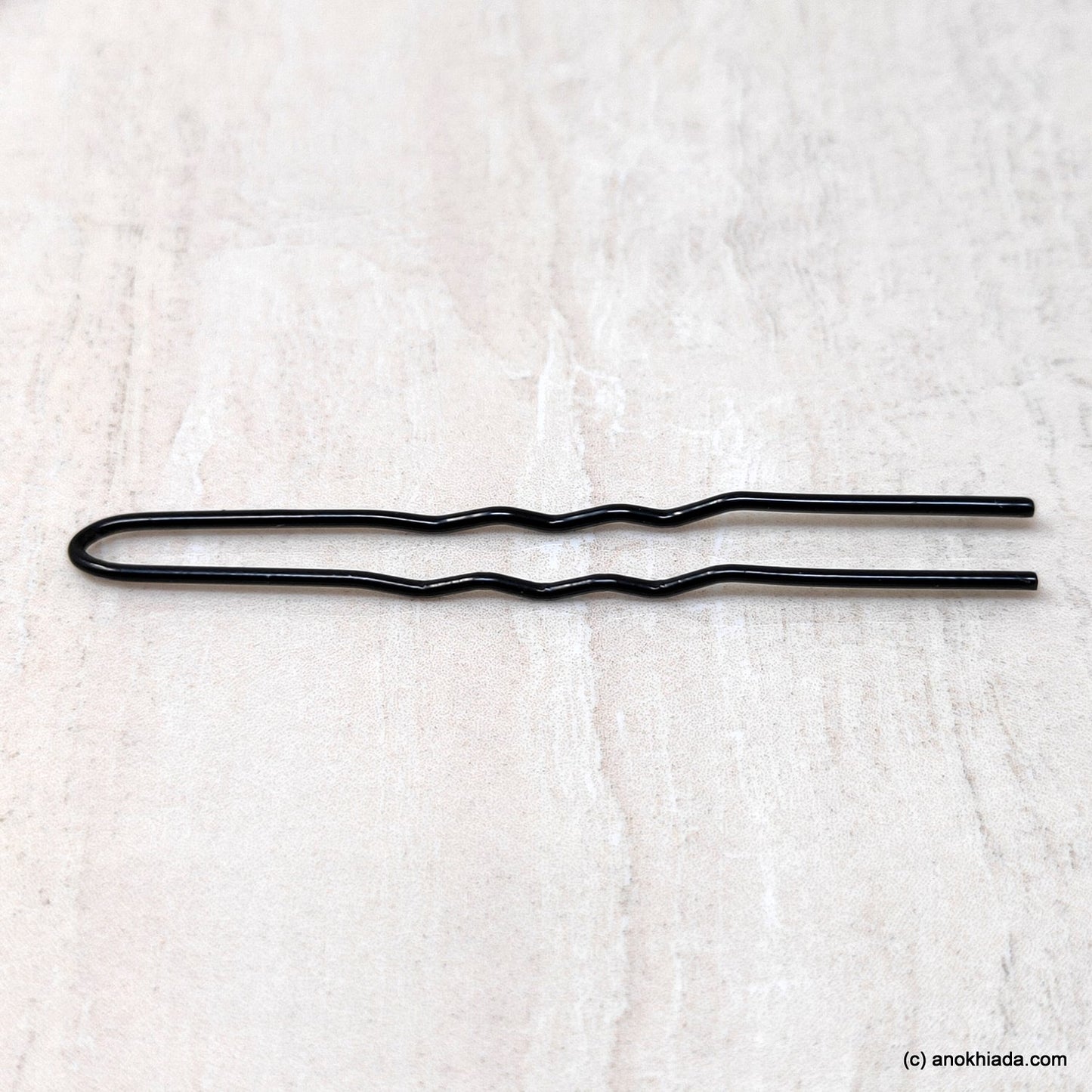 Anokhi Ada Black 6.5 cm long Juda Pins for Girls and Women (Combo of 30 U Pins-002)
