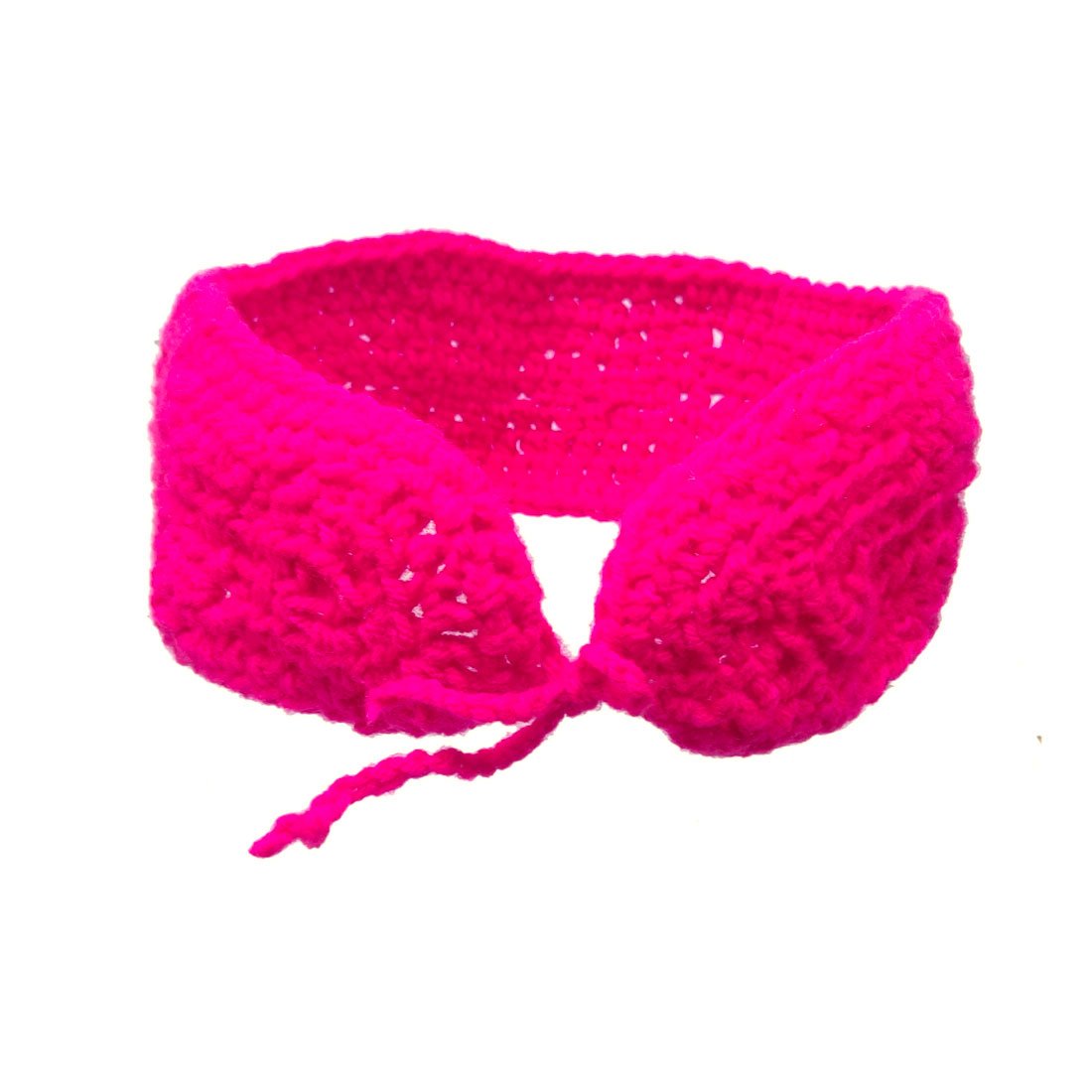 Anokhi Ada Pink Handmade Knitting Woolen  Headband for Girls (YA-14) - Anokhiada.com