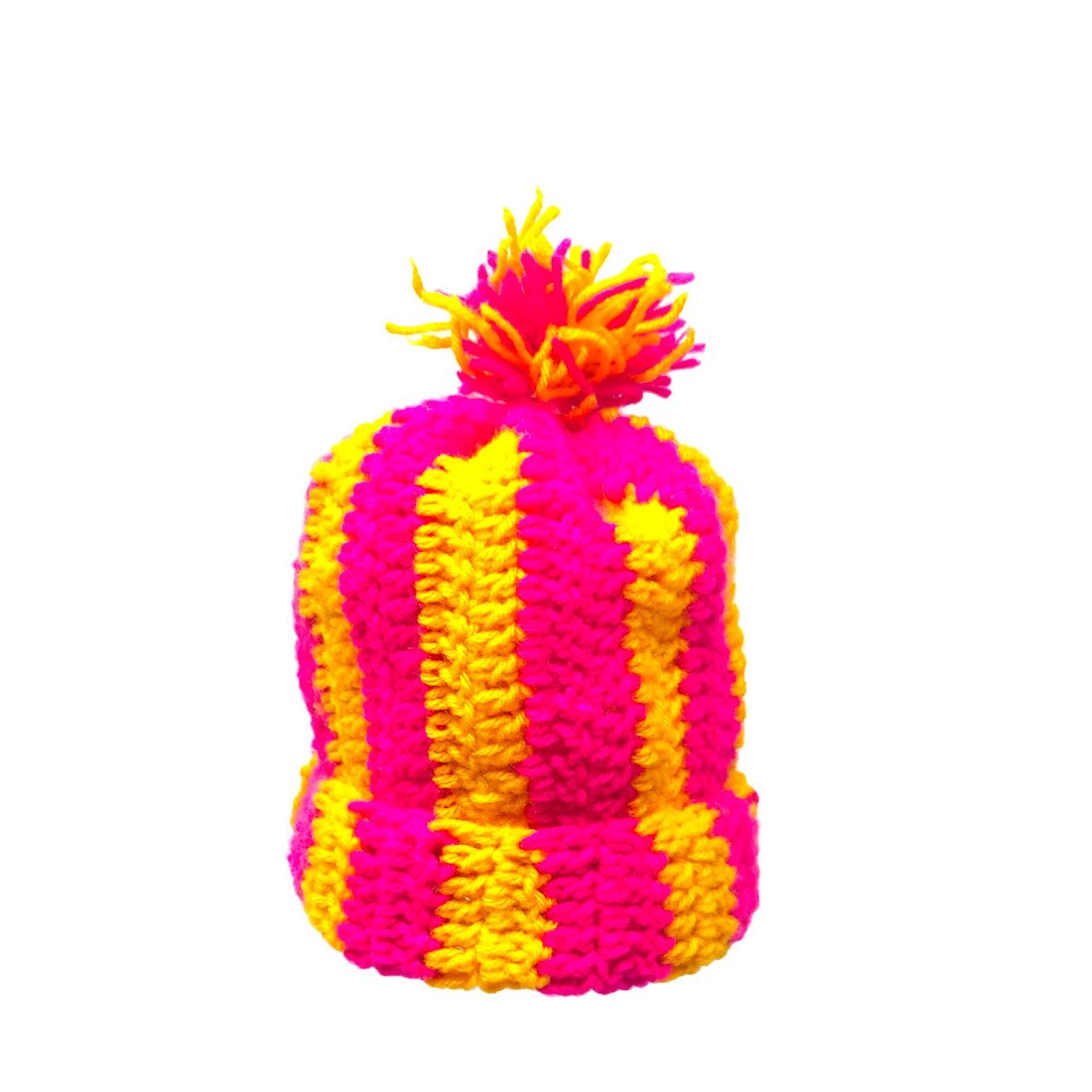 Anokhi Ada Pink Handmade Knitting Woolen Baby Caps (YA-02) - Anokhiada.com