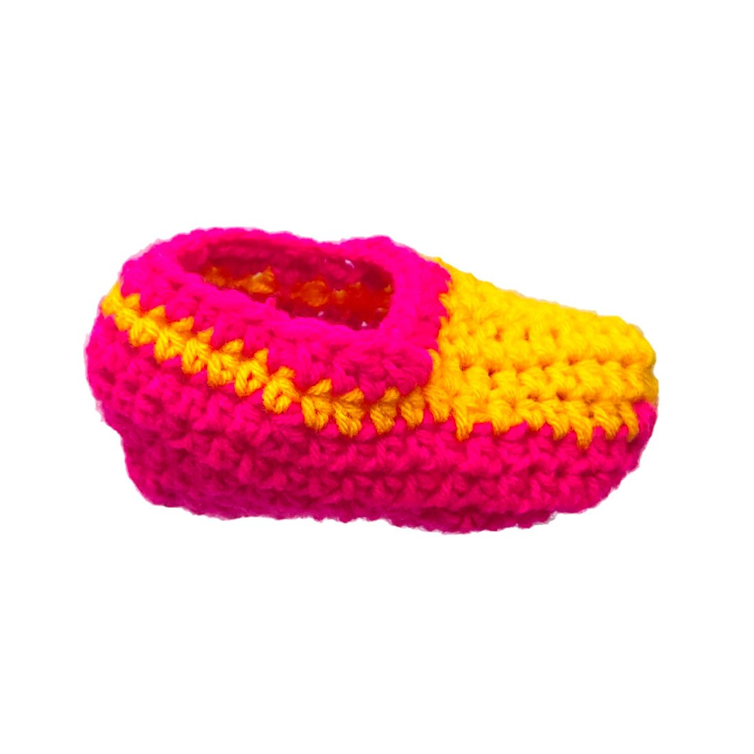 Anokhi Ada Pink Handmade Knitting Woolen Baby Booties (YA-06) - Anokhiada.com
