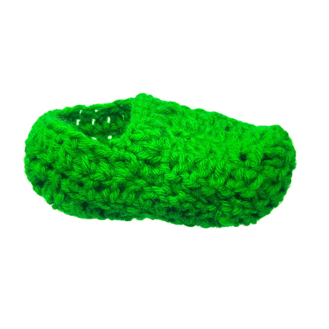 Anokhi Ada Green Handmade Knitting Woolen Baby Booties (YA-09) - Anokhiada.com
