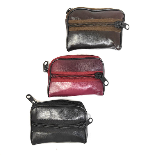 Anokhi Ada Small Faux Leather Handy Purse/ Pouch/ Wallet for Girls and Women (Pack of 3 Assorted Colour, YB-33)
