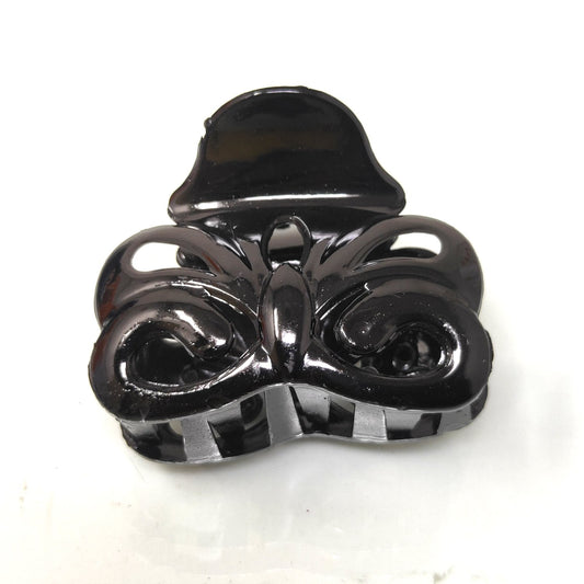 Anokhi Ada Plastic Hair Claw for Girls and Women (Black,ZA-17)