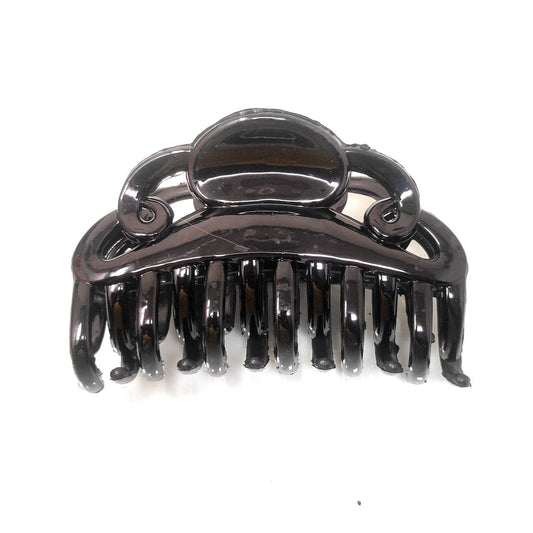 Anokhi Ada Large Plastic Hair Clutcher for Girls and Women (Black, ZA-21)
