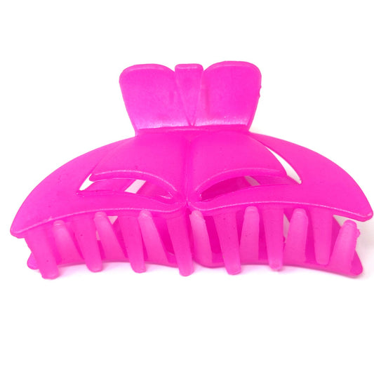 Anokhi Ada Large Plastic Hair Clutcher for Girls and Women (Dark Pink, ZA-24A)