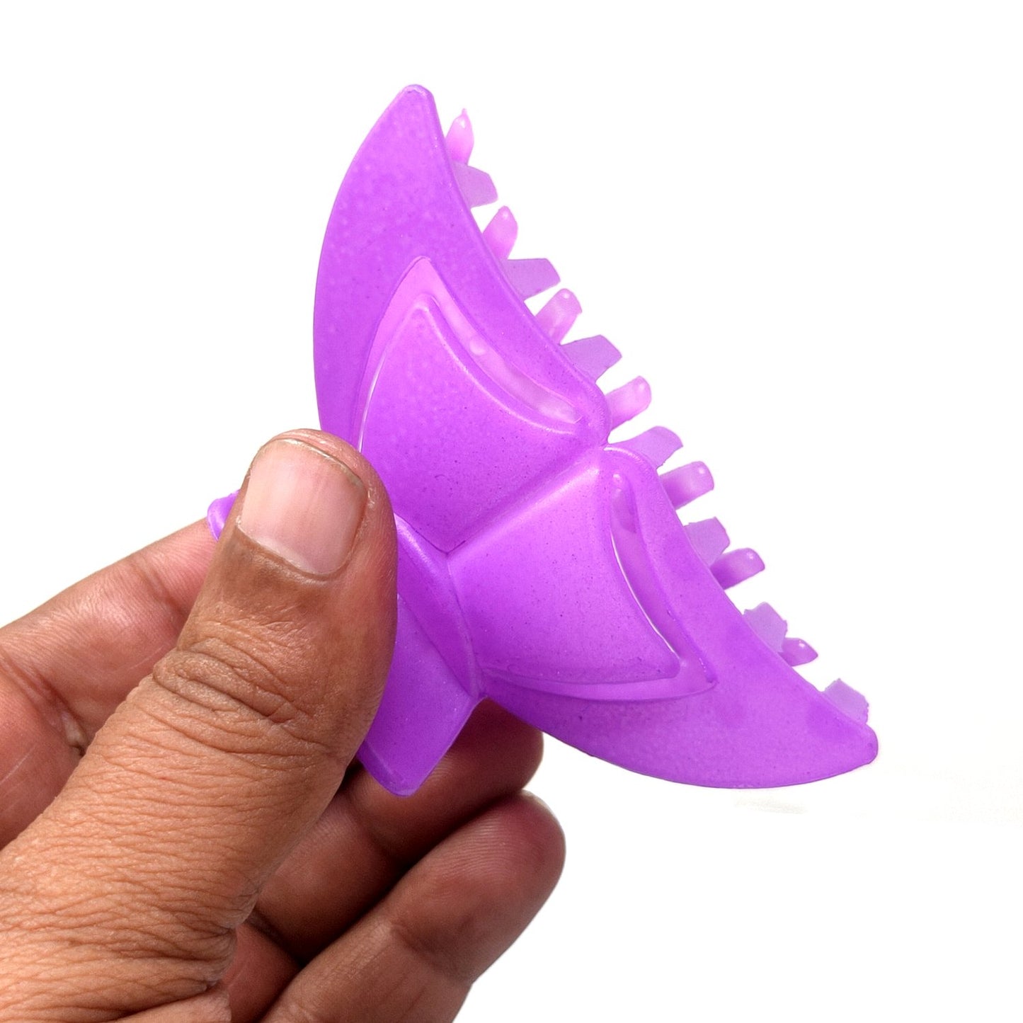 Anokhi Ada Large Unbreakable Plastic Hair Clutcher for Girls and Women (Purple, ZA-24D)