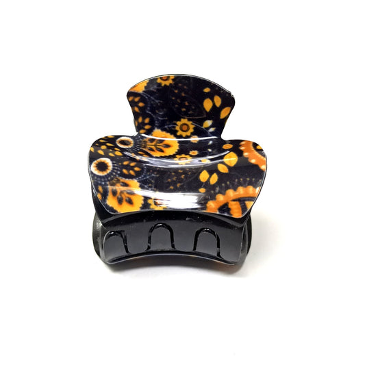 Anokhi Ada Premium Small Plastic Hair Clutcher for Girls and Women (Black, ZA-32F)