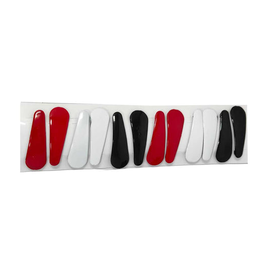 Anokhi Ada Tri-Colour Plastic on Metal Tik-Tak Hair Clips for Girls and Women-(ZB-10, Set of 12 Tik-Tak Hair Clips)