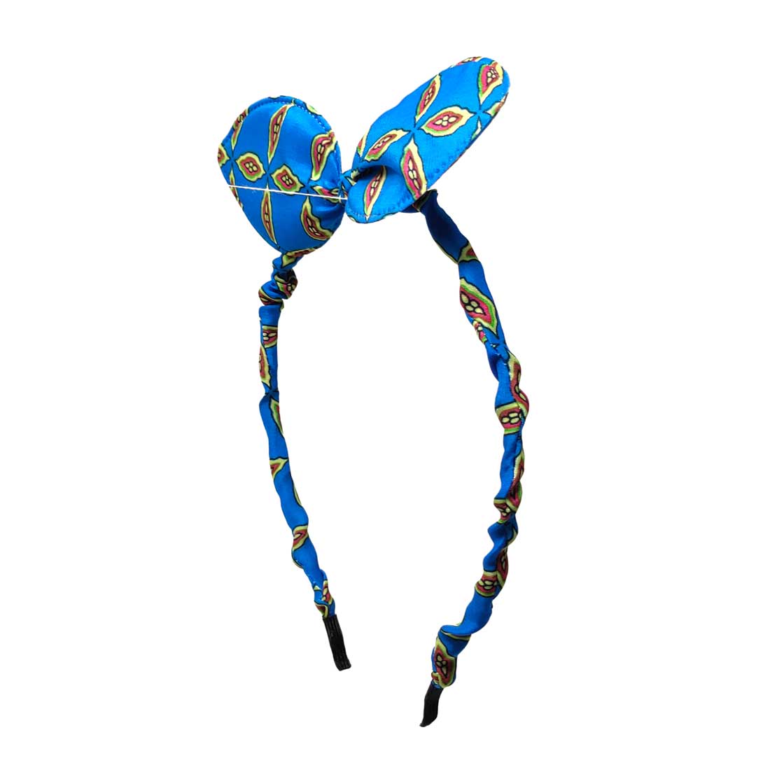 Anokhi Ada Bunny Ear Multi -Colour Fabric on Metal Hairband/Headband for Girls and Women-(ZC-04)