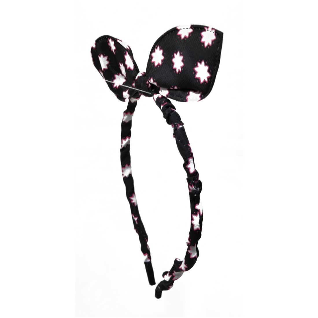 Anokhi Ada Bunny Ear Multi -Colour Fabric on Metal Hairband/Headband for Girls and Women-(ZC-06)