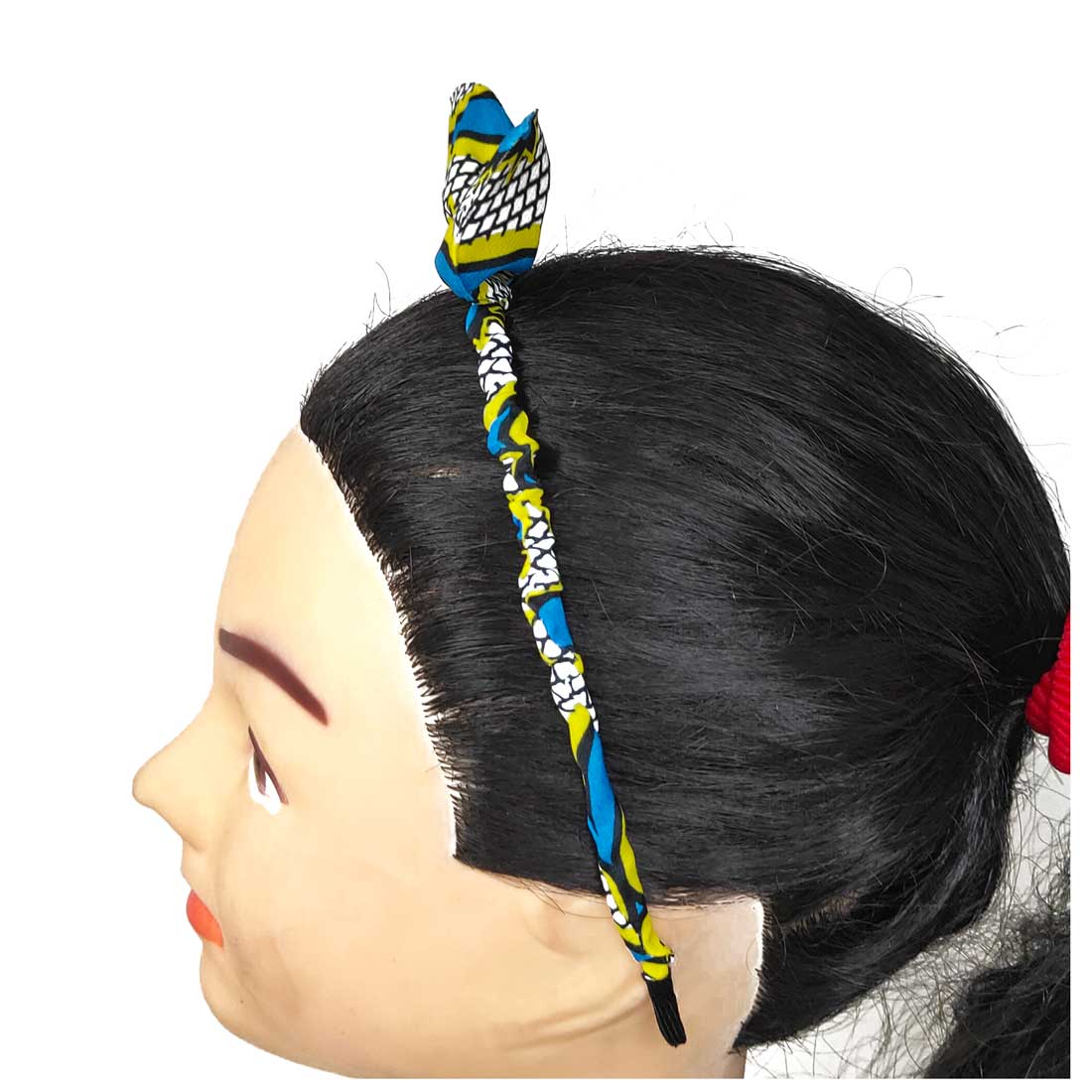 Anokhi Ada Bunny Ear Multi -Colour Fabric on Metal Hairband/Headband for Girls and Women-(ZC-12)
