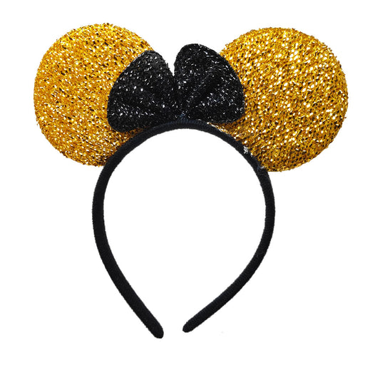 Anokhi Ada Velvet on Plastic Trendy Hairband/Headband for Baby Girls and Girls (Yellow)-ZC-16