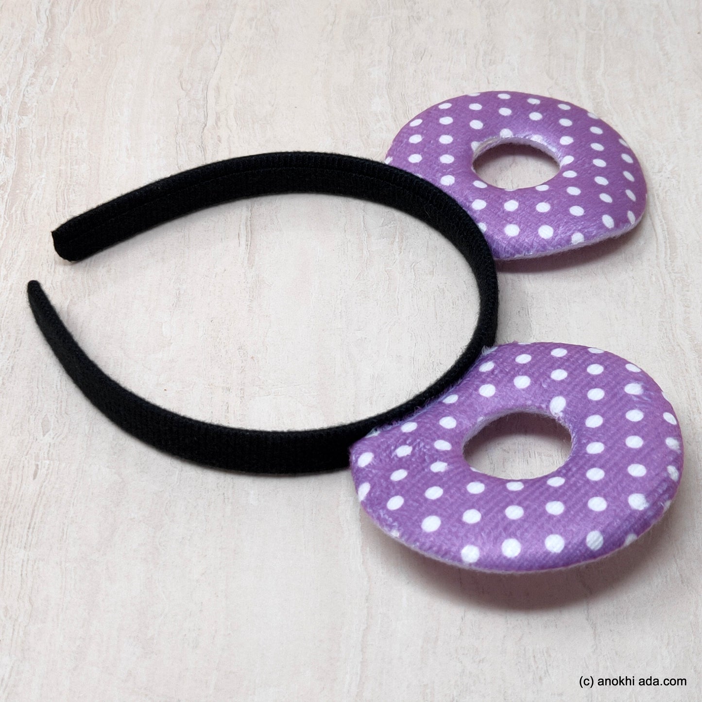 Anokhi Ada Velvet Cute Plastic Hairband/Headband for Baby Girls and Girls (ZC-32)
