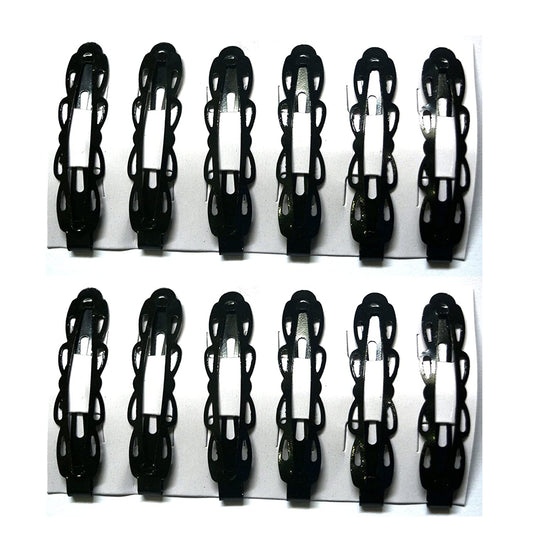 Anokhi ADA Combo Black Sleek Designer Metallic Combo Tic Tac Clips-( ZD-02 )