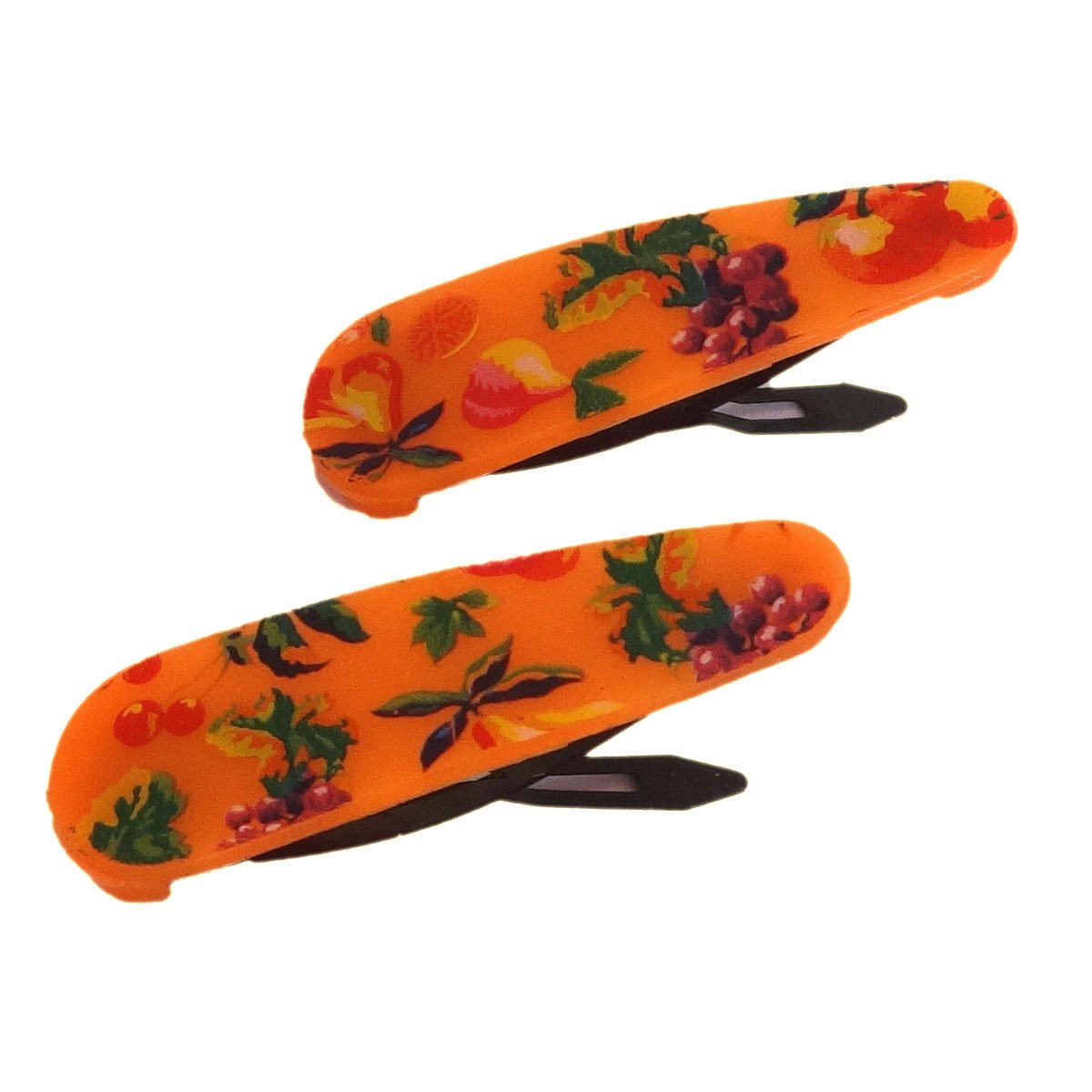 Anokhi ADA Printed Plastic on Metal Tik Tak Hair Clips For Girls (Combo of 6 Pair of Hair Clips) (ZD-08)
