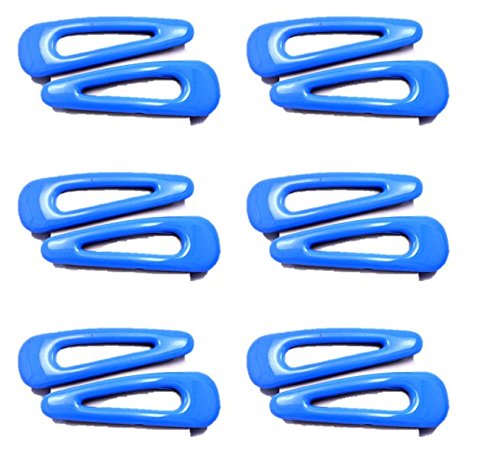 Anokhi Ada Blue Plastic on Metal Tic Tac Clip for Girls (Combo Set of 6 pairs)-( ZD-10 )