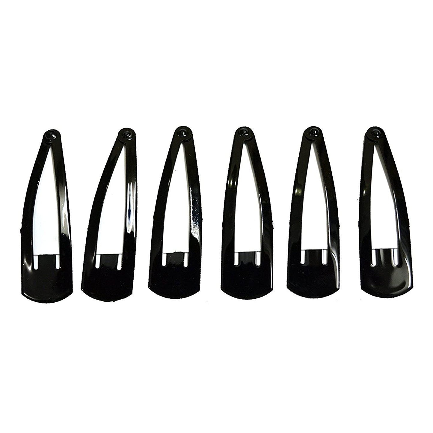 Anokhi Ada Daily Use Black Tik Tak Hair Clips (Combo of 6 Large Clips) -ZD-20
