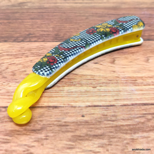 Premium Banana Hair Clip for Girls & Woman (Honey) - ZF-15