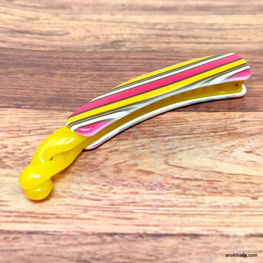 Premium Banana Hair Clip for Girls & Woman (Honey) - ZF-27