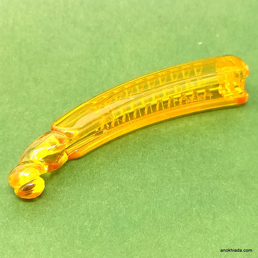 Premium Translucent Banana Hair Clip for Girls & Woman (Honey) - ZF-57