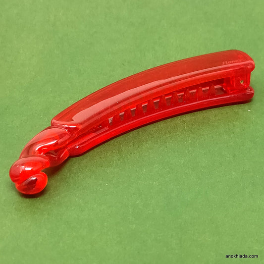 Premium Translucent Banana Hair Clip for Girls & Woman (Honey) - ZF-60