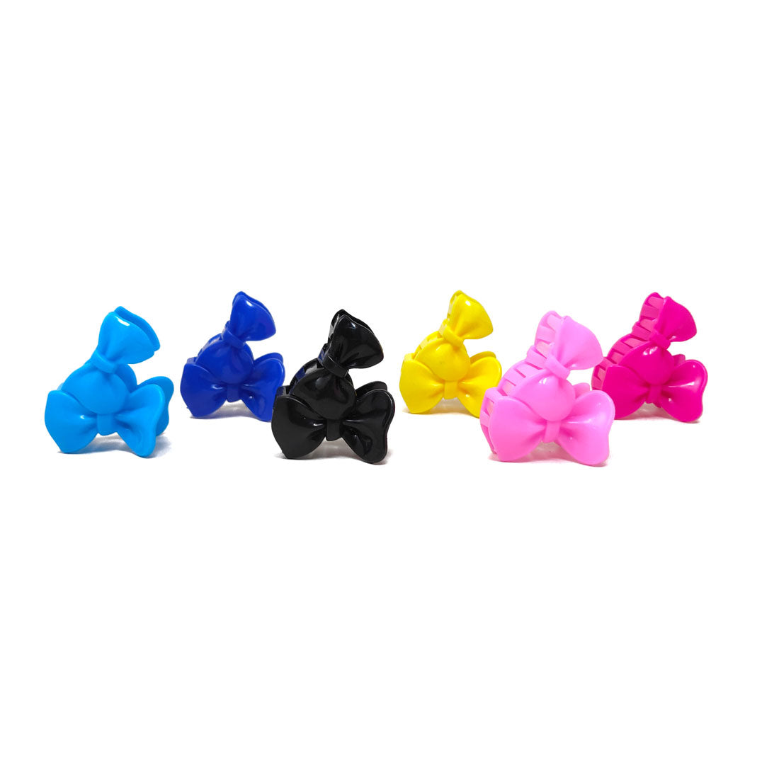 Anokhi Ada Plastic Hair Clutcher/Hair Claw for Girls and Women (Combo of 6 Hair Claws-Assorted Colours)-Z J-03