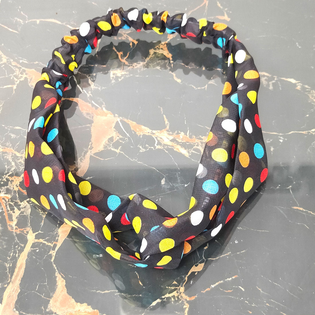 Anokhi Ada Multi-Colour Printed Fabric Soft Headband for Girls and Women (ZK-04)