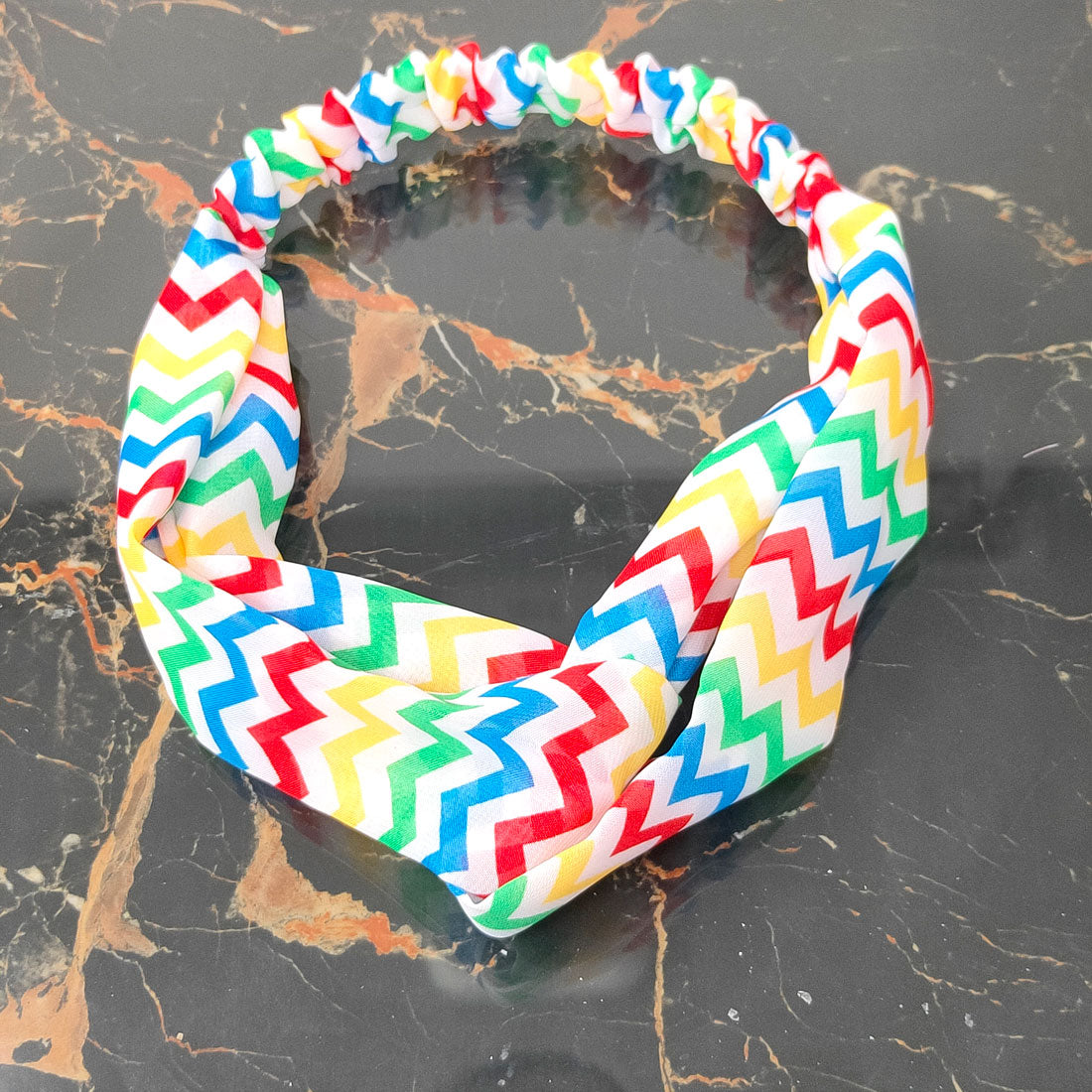 Anokhi Ada Multi-Colour Printed Fabric Soft Headband for Girls and Women (ZK-06)