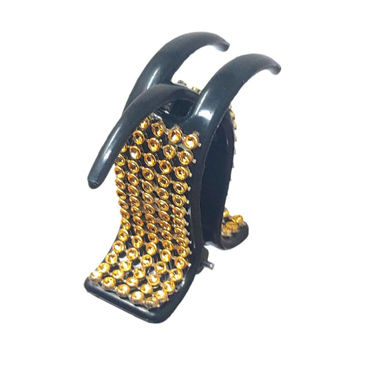 Anokhi Ada Black Designer Handmade Fancy Plastic Hair Clutcher for Girls and Women (ZL-06) - Anokhiada.com