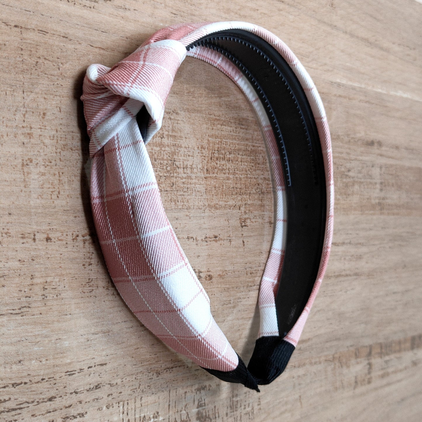 Anokhi Ada Check Design Fabric Knot Headband for Girls and Women (ZN -06)