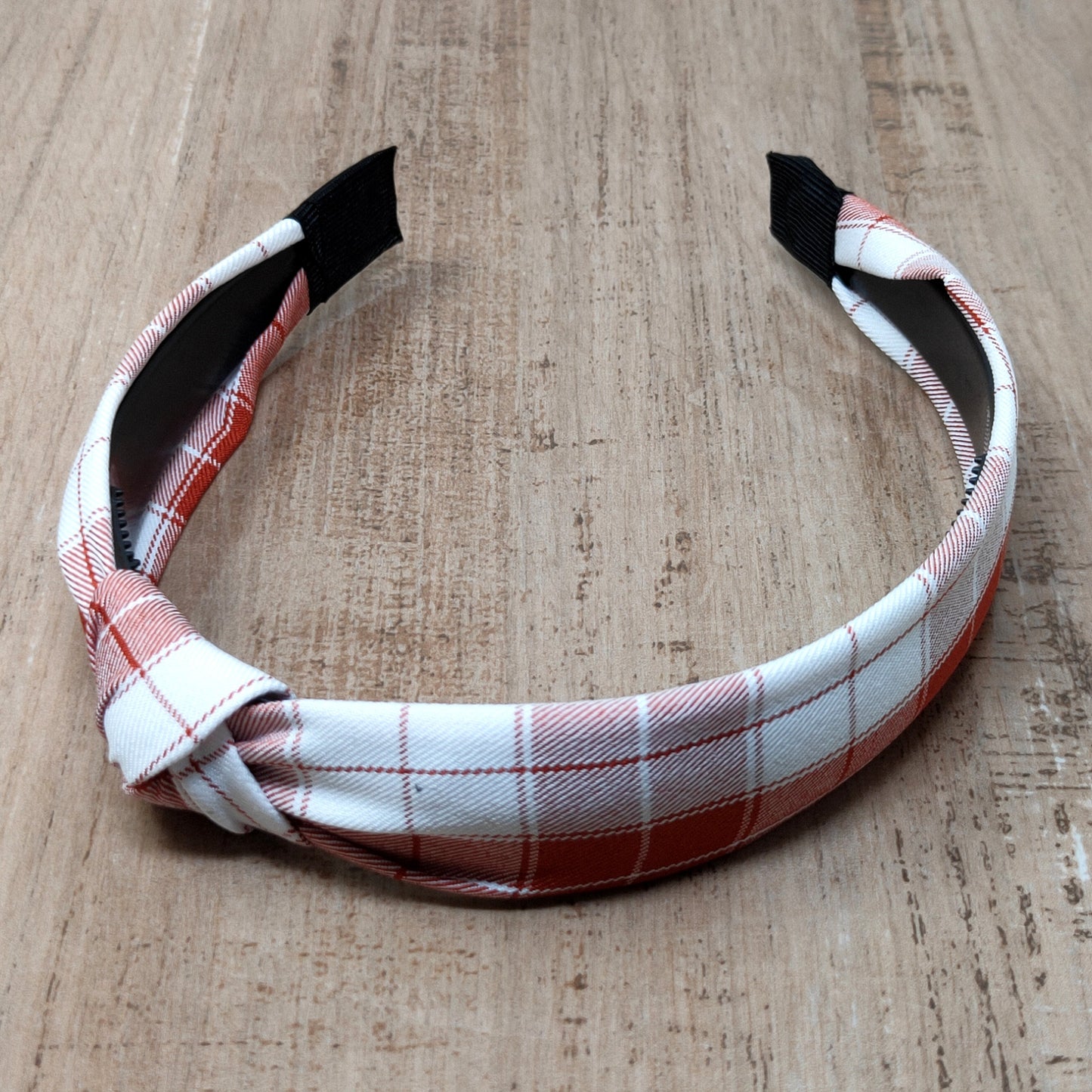 Anokhi Ada Check Design Fabric Knot Headband for Girls and Women (ZN -09)